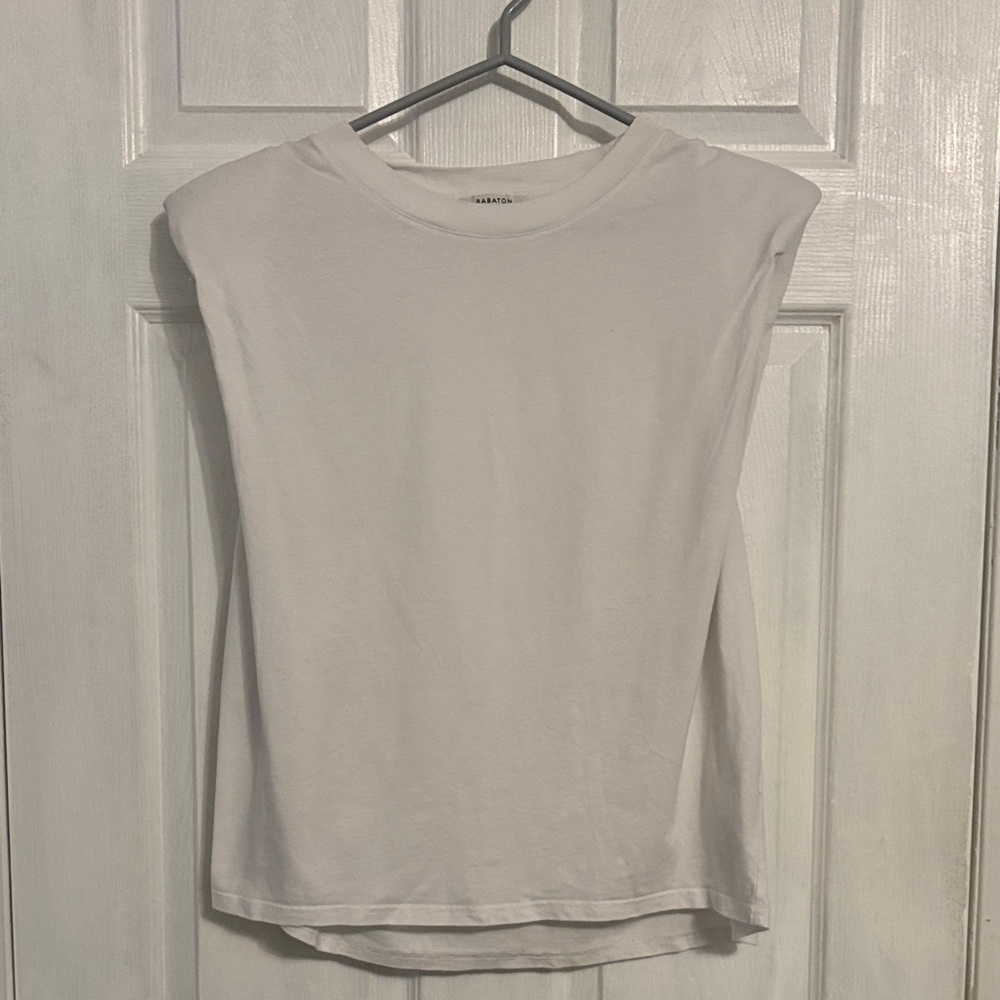 Aritzia Classic White Muscle Tee